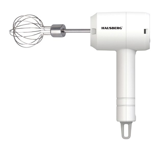Hausberg HB-4110 20W fehér akkumulátoros kézi mixer, 800mAh (HB-4110)
