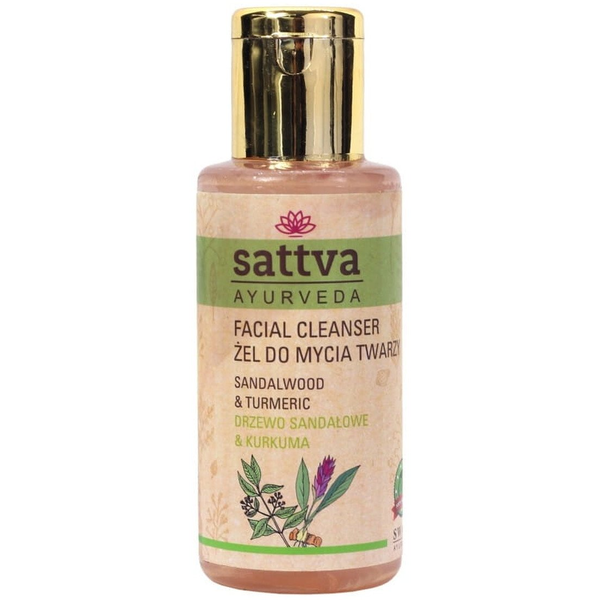 Sattva Żel Do Mycia Twarzy Drzewo Sandałowe Kurkuma 100ml
