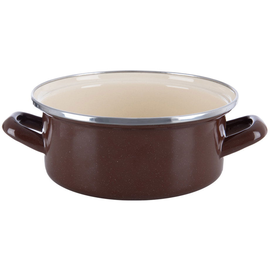 Orion Zománcozott lábas, barna, 2,2 l (113363)