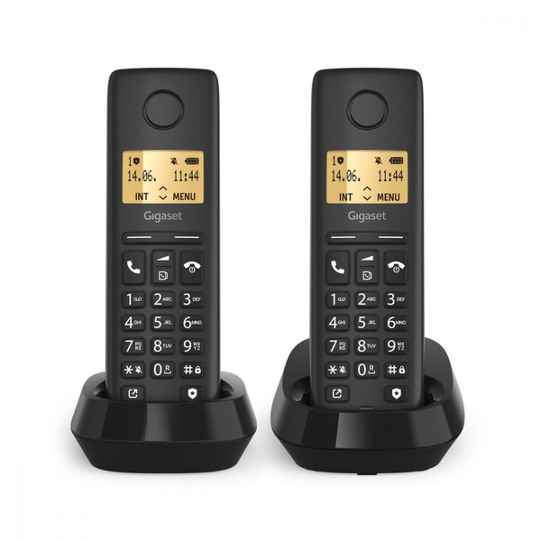 Gigaset Pure 100 Duo vezeték nélküli telefon fekete