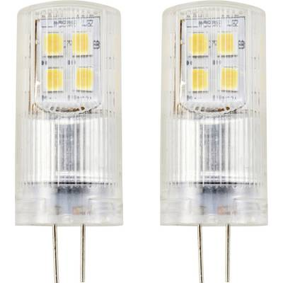 Sygonix SY-6442044 LED EEK F (A - G) G4 2.6 W = 28 W Melegfehér (Ø x H) 15 mm x 40 mm 2 db (SY-6442044)