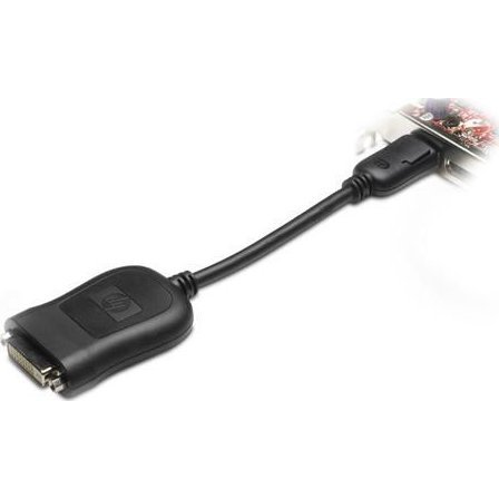 HP 484156-001 video átalakító kábel DVI-D DisplayPort Fekete (DisplayPort (DP) to DVI-D Adap)