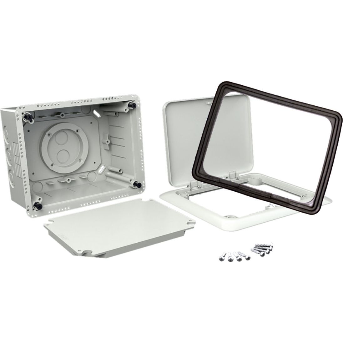 KOPOS KUZ-VO KB hőszigetelő burkolatba nyitható fedéllel univerzális doboz (KUZ-VO KB)