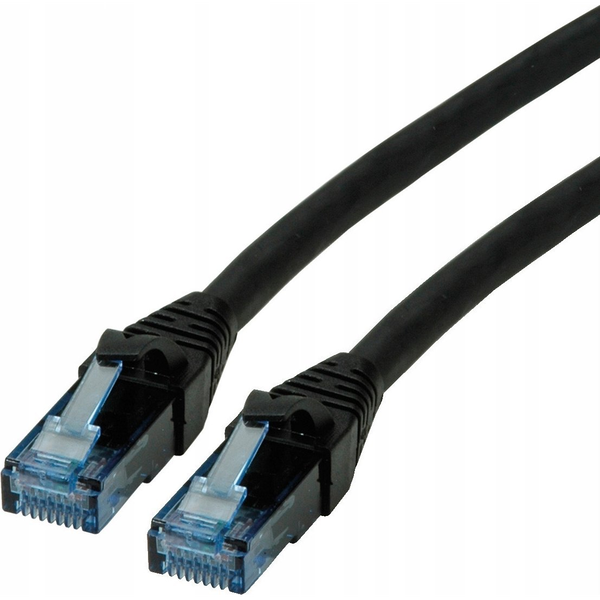 Patchcord Roline U/UTP 6a RJ45 / RJ45 5 m čierny
