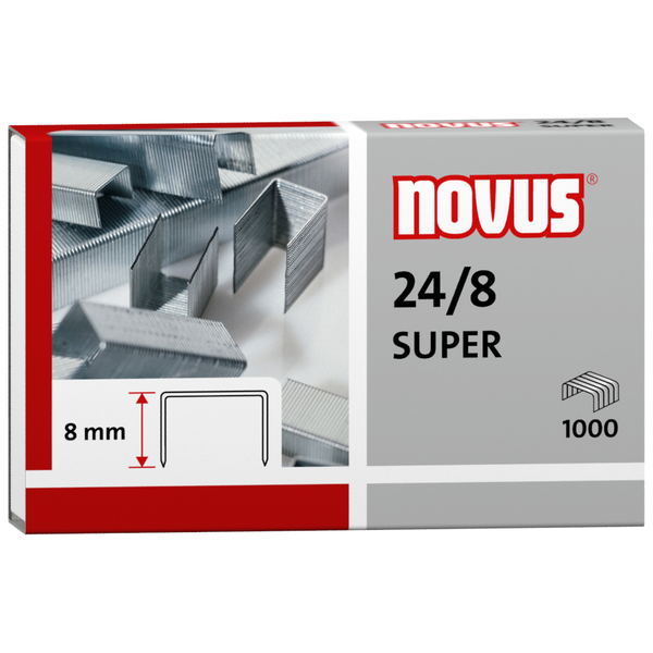Novus Office 040-0038 Típus (tűzőkapocs): 24/8 Tűzőkapocs 1000 db Tűzőteljesítmény: 50 lap (80 g/m²)