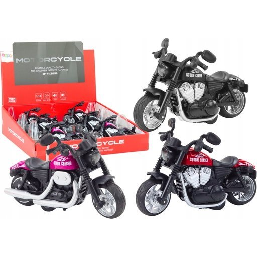 LeanToys Motocykl Sportowy Harley z Napędem Frykcyjnym 3 Kolory