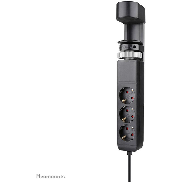 Neomounts DS22-840BL6 stikdåse 1,4 m 3 AC stikkontakt(er) Indendørs Sort