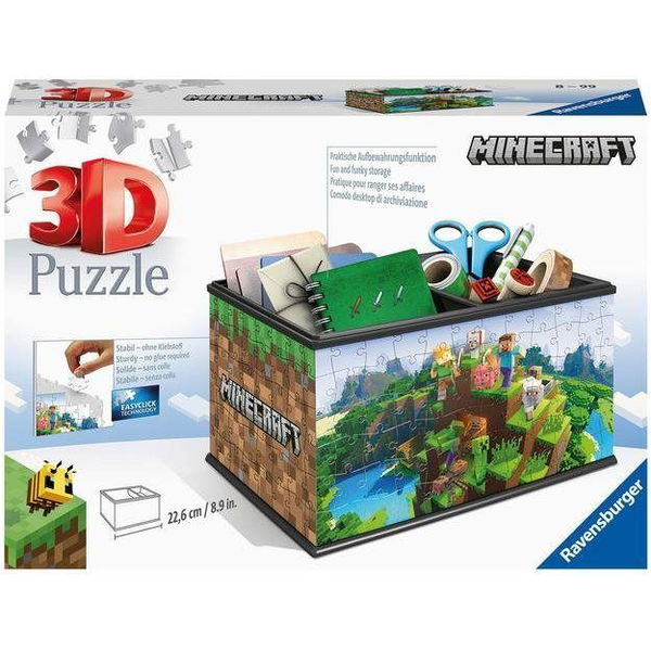 Пъзел 3D Ravensburger - Кутия за съхранение, Minecraft, 216 части