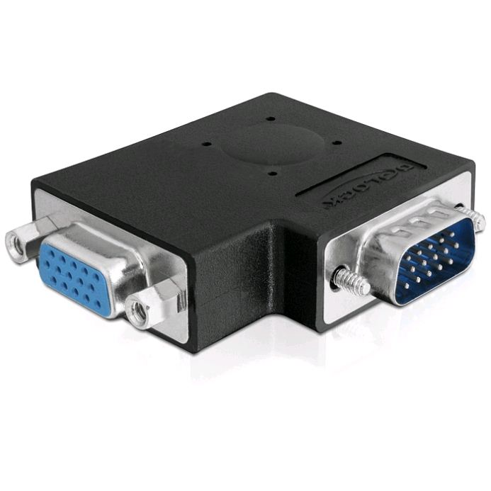 Delock adapter VGA apa / anya 90°-os szögben oldalra (65345) (65345)
