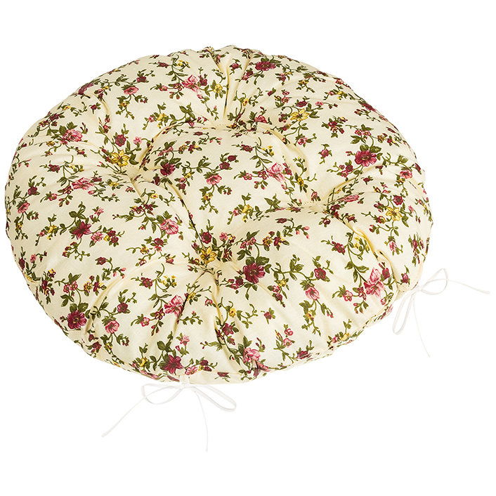 BELLATEX Adéla Seat cushion 62/230 round quilted d.40 cm rose (12462)