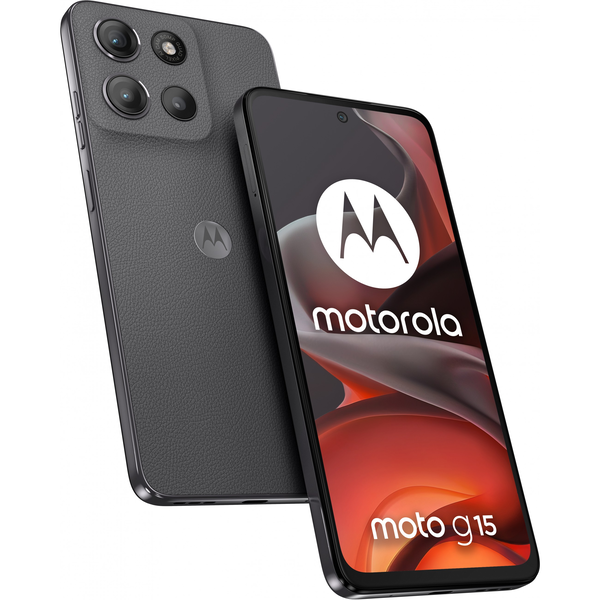 Motorola moto g15 17,1 cm (6.72") Dviguba SIM jungtis Android 15 4G C tipo USB 8 GB 256 GB 5200 mAh Pilka