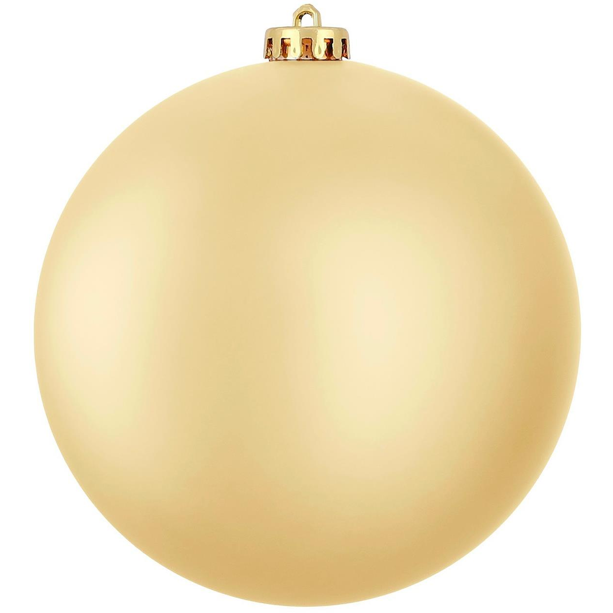 LAALU dísz - aranyozott matt gömb, 15 cm (LAU-6240)