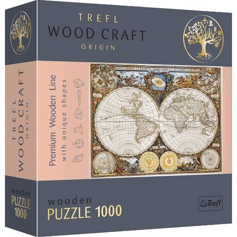 Trefl 20144 puzzle Obrysové puzzle 1000 kusů Mapy