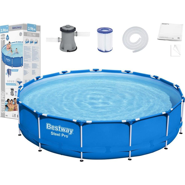Bestway 5612E swimmingpool til over jorden Indrammet pool Rund 8680 L Blå
