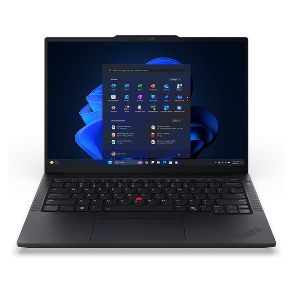Lenovo ThinkPad E14 Gen 7 (AMD) AMD Ryzen™ 7 250 Laptop 35,6 cm (14") WUXGA 16 GB DDR5-SDRAM 512 GB SSD Wi-Fi 6E (802.11ax) Windows 11 Pro Német Fekete