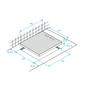 Керамичен плот за вграждане Beko HIC64402, 9 нива на готвене, 60 см, Тесен сензорен контрол, Черен