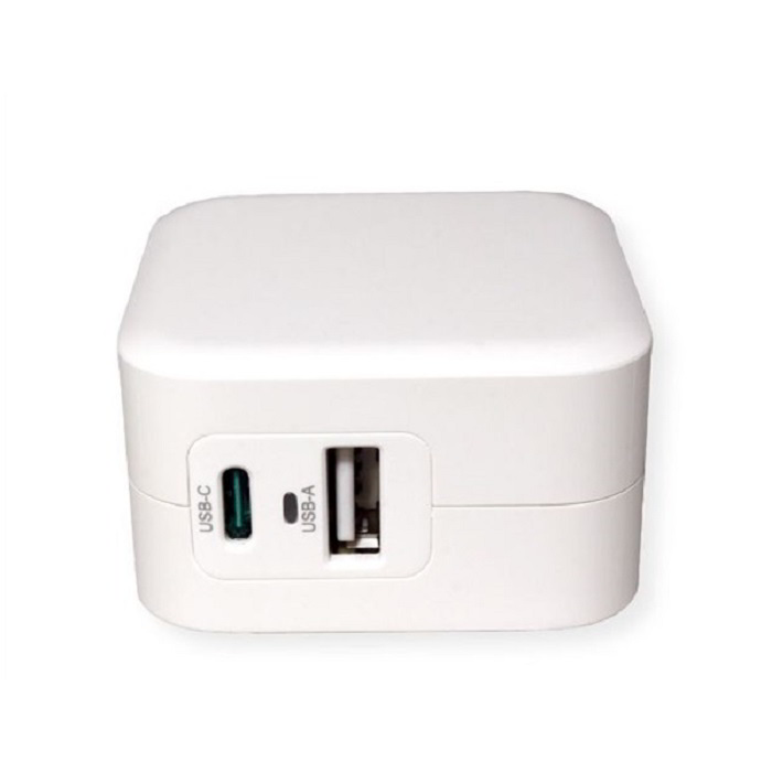 Roline USB-A/USB-C Hálózati töltő - Fehér (38W) (19.11.1054-10)