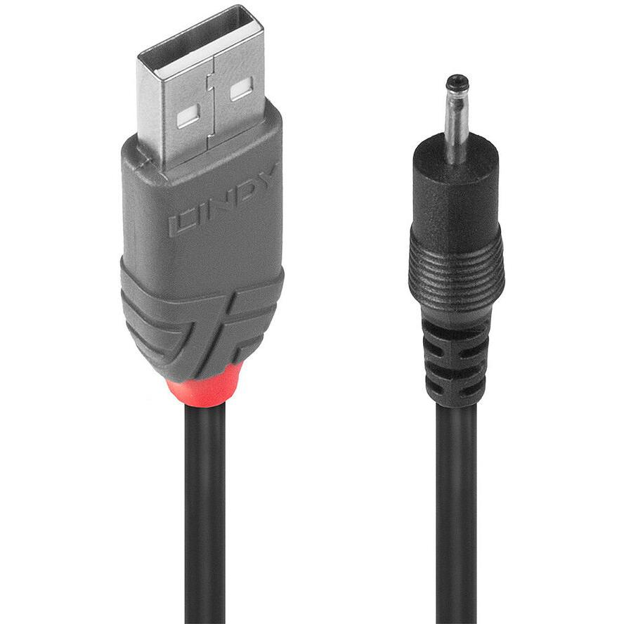 LINDY Adapterkabel USB A St - DC 2.50/0.7mm St 1.5m (70265)