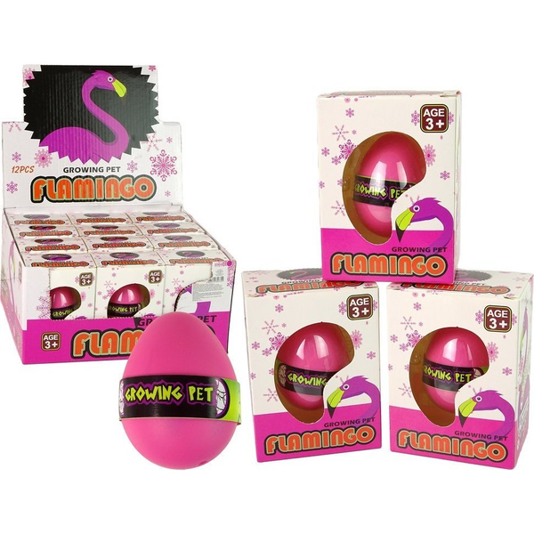 Növekvő Flamingo Egg 6cm Pink 14908