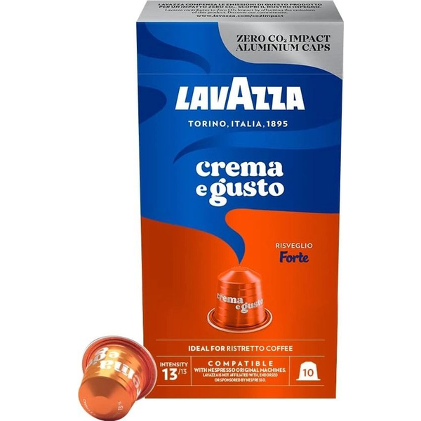 Kapszulák Nespresso gépekhez Lavazza Crema e Gusto Risveglio Forte, 10