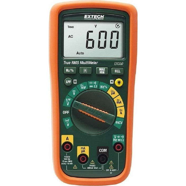 Extech EX350 Kézi multiméter digitális CAT III 600 V Kijelző (digitek): 4000 (EX350)