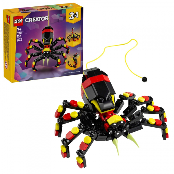 LEGO® Creator: 31159 - Vadállatok: Meglepetésekkel teli pók