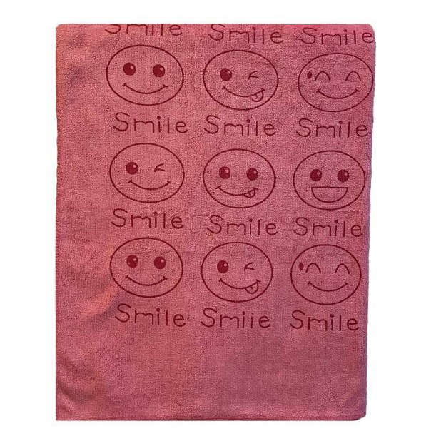 Kaptan Rychleschnoucí osuška Smile 70 × 140 cm, růžová (8595693233245)