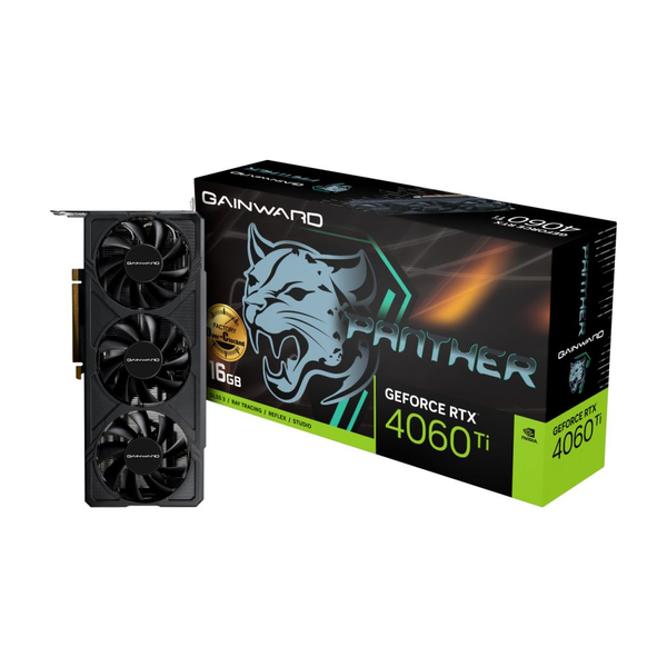 Gainward GeForce RTX 4060 Ti 16GB Panther OC videokártya (471056224-4113 / NE6406TU19T1-1061Z)