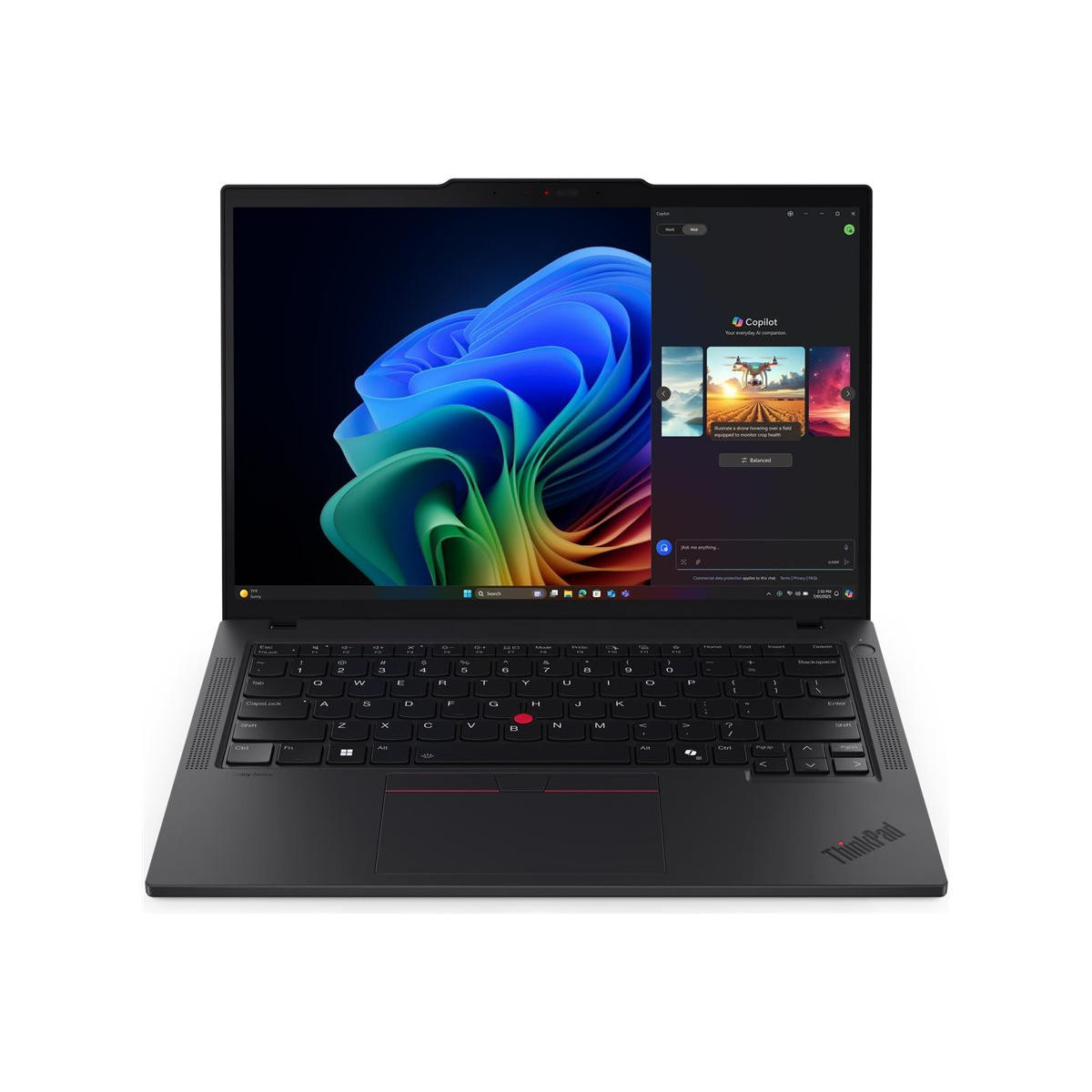 Lenovo ThinkPad T14 Gen 6 (Intel) Copilot+ PC Intel Core Ultra 7 258V Laptop 35,6 cm (14") WUXGA 32 GB LPDDR5x-SDRAM 512 GB SSD Wi-Fi 7 (802.11be) Windows 11 Pro Nordická Čierna