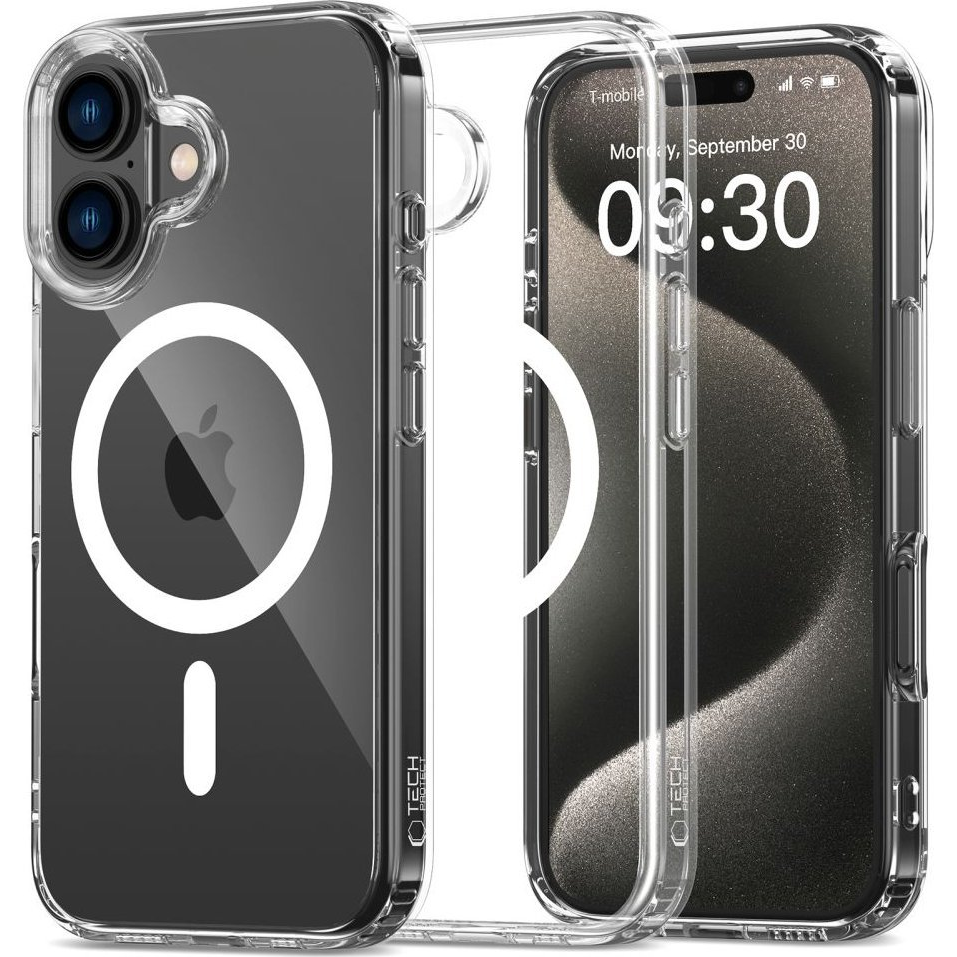 ZONE FlexAir Hybrid Magsafe hátlaptok iPhone 16 Plus átlátszó (TS7768)