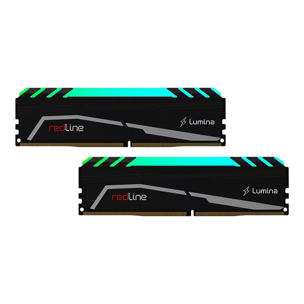 Mushkin Redline Lumina - DDR4 - комплект - 16 GB: 2 x 8 GB - DIMM 288-пинов - 3200 MHz / PC4-25600 - небуфериран (MLA4C320EJJP8GX2)