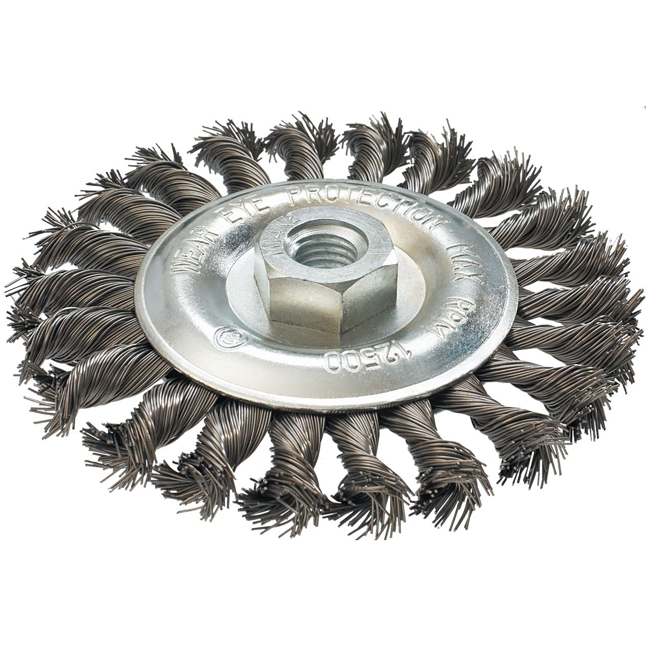 Drótkefe 125 mm x M14, Inox (57H598)