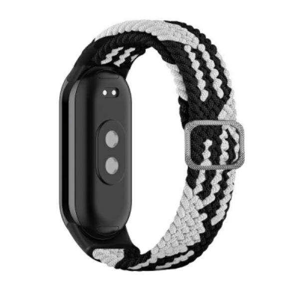 Beline Xiaomi Mi Band 8 Szövet szíj - Fekete/Fehér