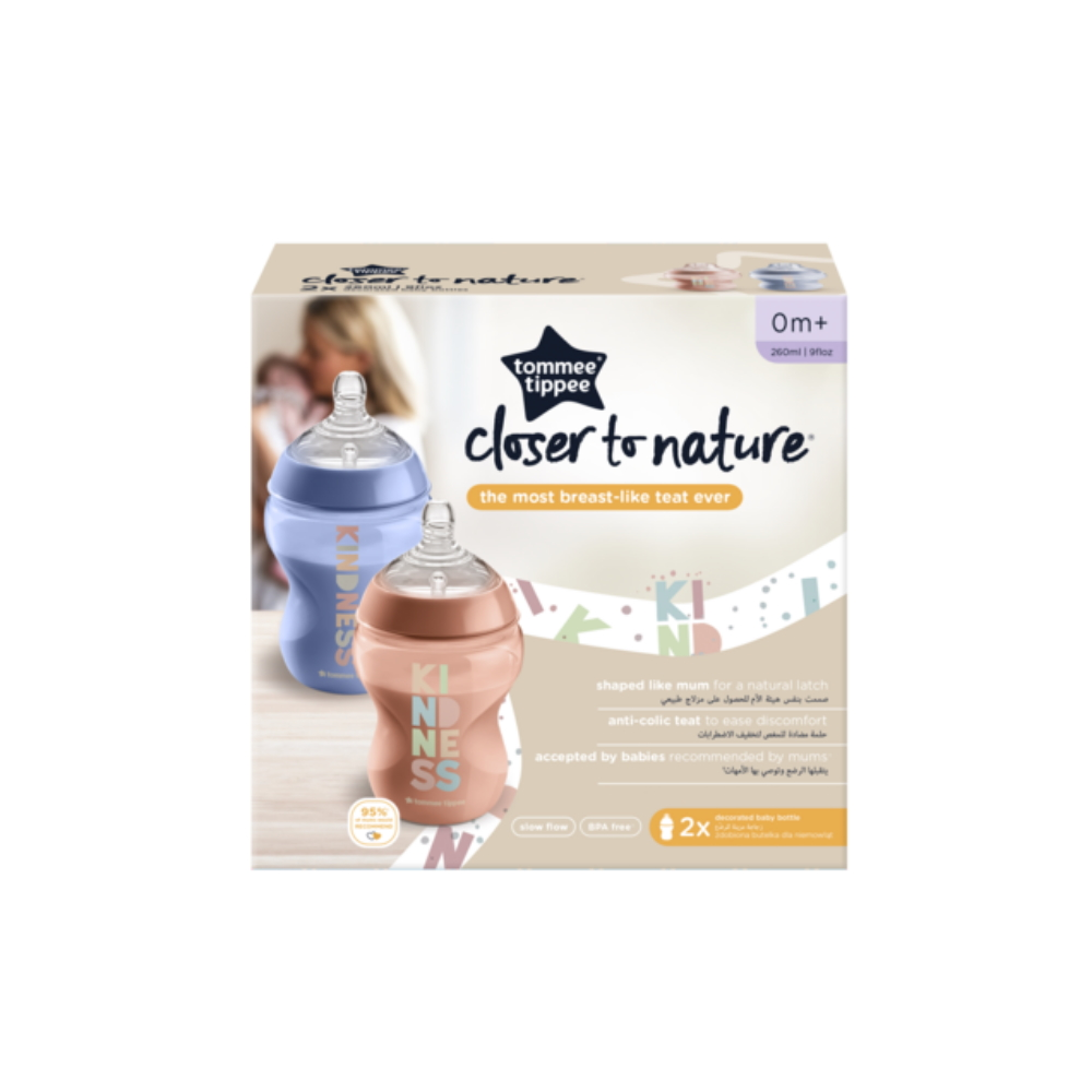 Tommee Tippee cumisüveg - CTN 2 db 260 ml terrakotta, kék (MTTF-M5010415225504)