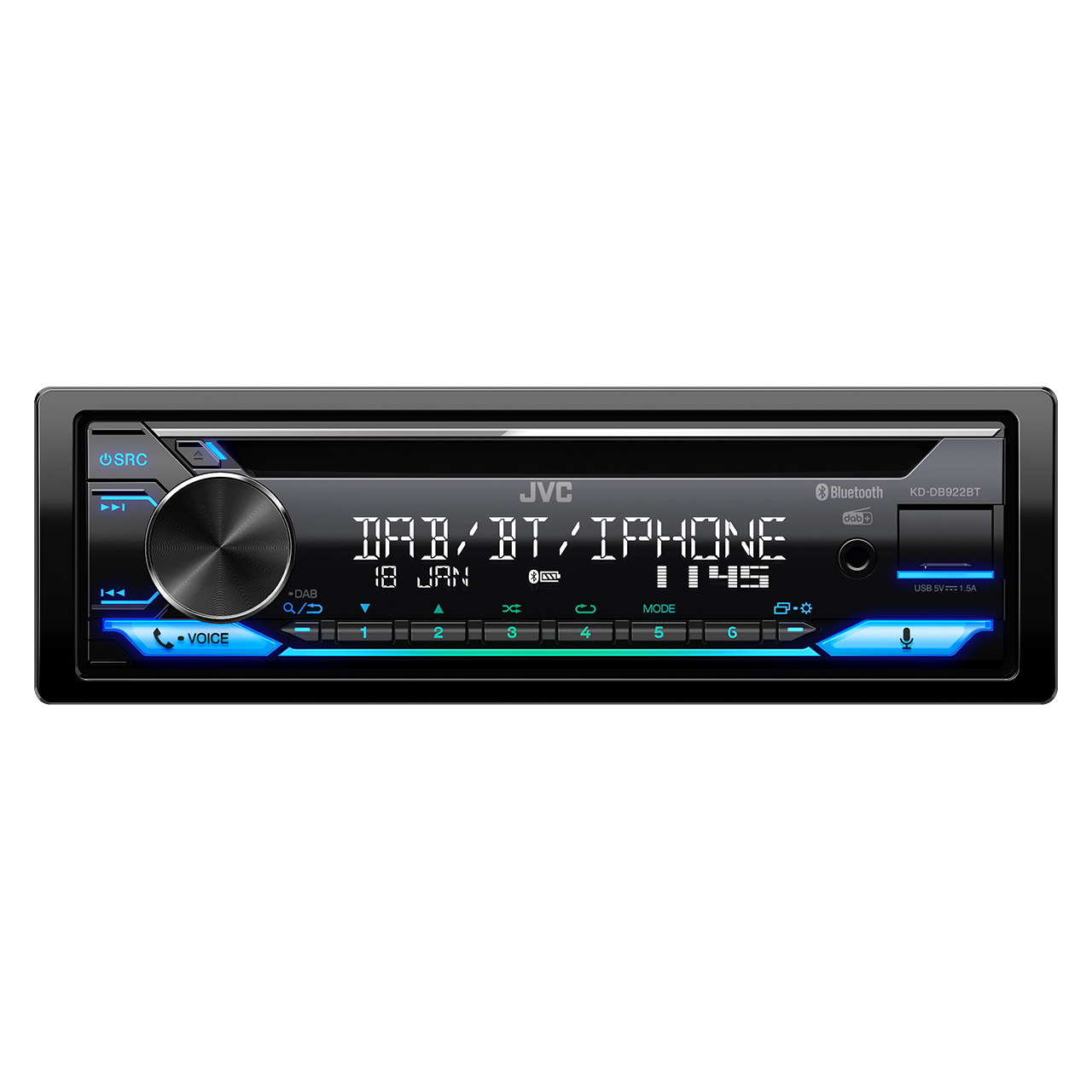 JVC KD-DB922BT Autó HiFi fejegység (KDDB922BT)