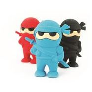  Kolorowe Baloniki Gumki do ścierania Ninja 3 sztuki (274728)