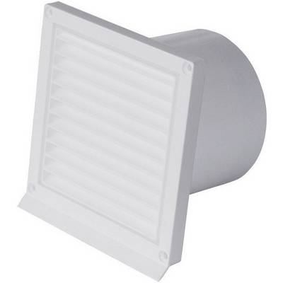 Ventilátor fedél, visszatorlódás gátló szeleppel, műanyag, alkalmas a 12.5 cm átmérőjű csőhöz Wallair NW 125 RSK (N32850)