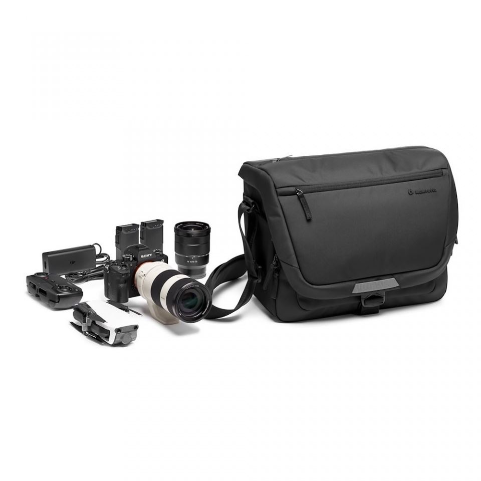 Manfrotto Messenger III M fotós válltáska fekete (MB MA3-M-M) (MB MA3-M-M)