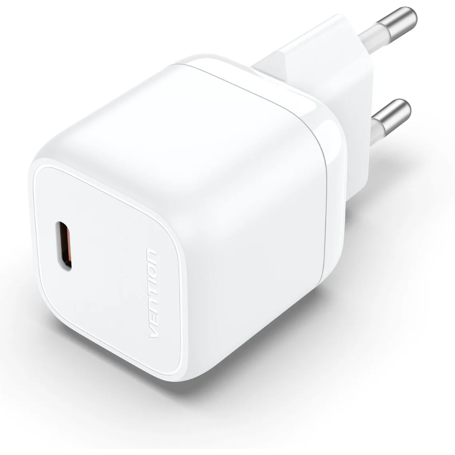 Vention FAKW0-EU mobiltelefon töltő Laptop, Okostelefon, Táblagép Fehér AC Gyorstöltés Beltéri (FAKW0-EU)