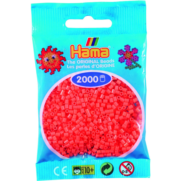 Hama mini beads 2000 pcs. pastel red