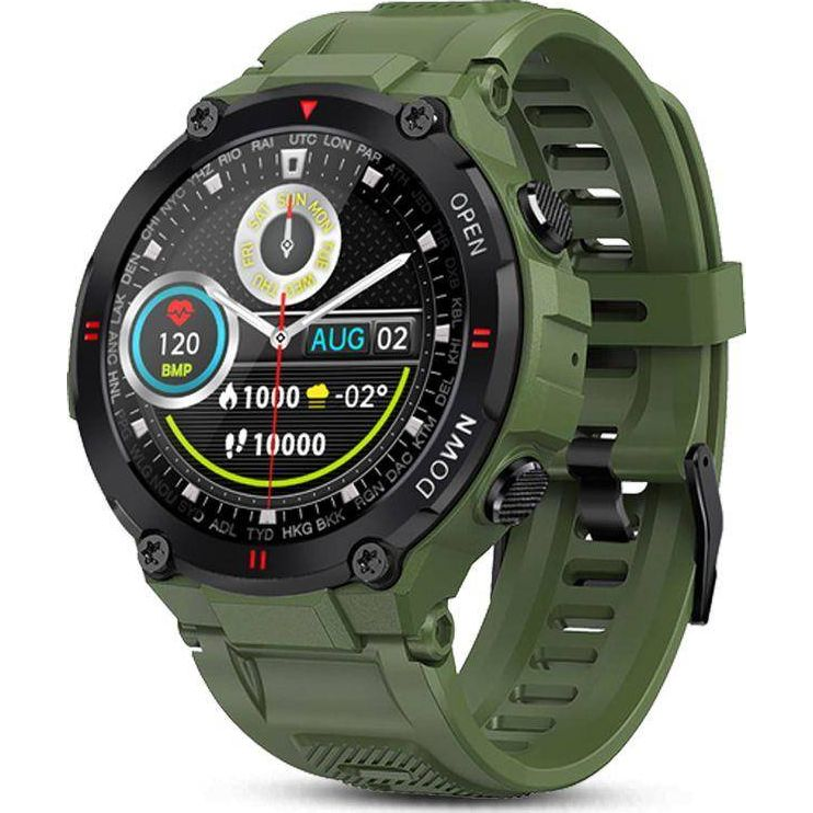 Giewont GW430-3 Focus SmartCall Okosóra 1.28" Zöld (GW430-3)