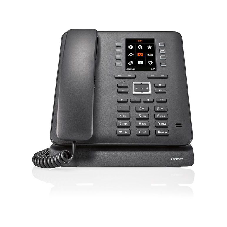 Gigaset T480 HX Asztali Telefon - Fekete (Bontott) (S30853-H4007-B131/bontott)