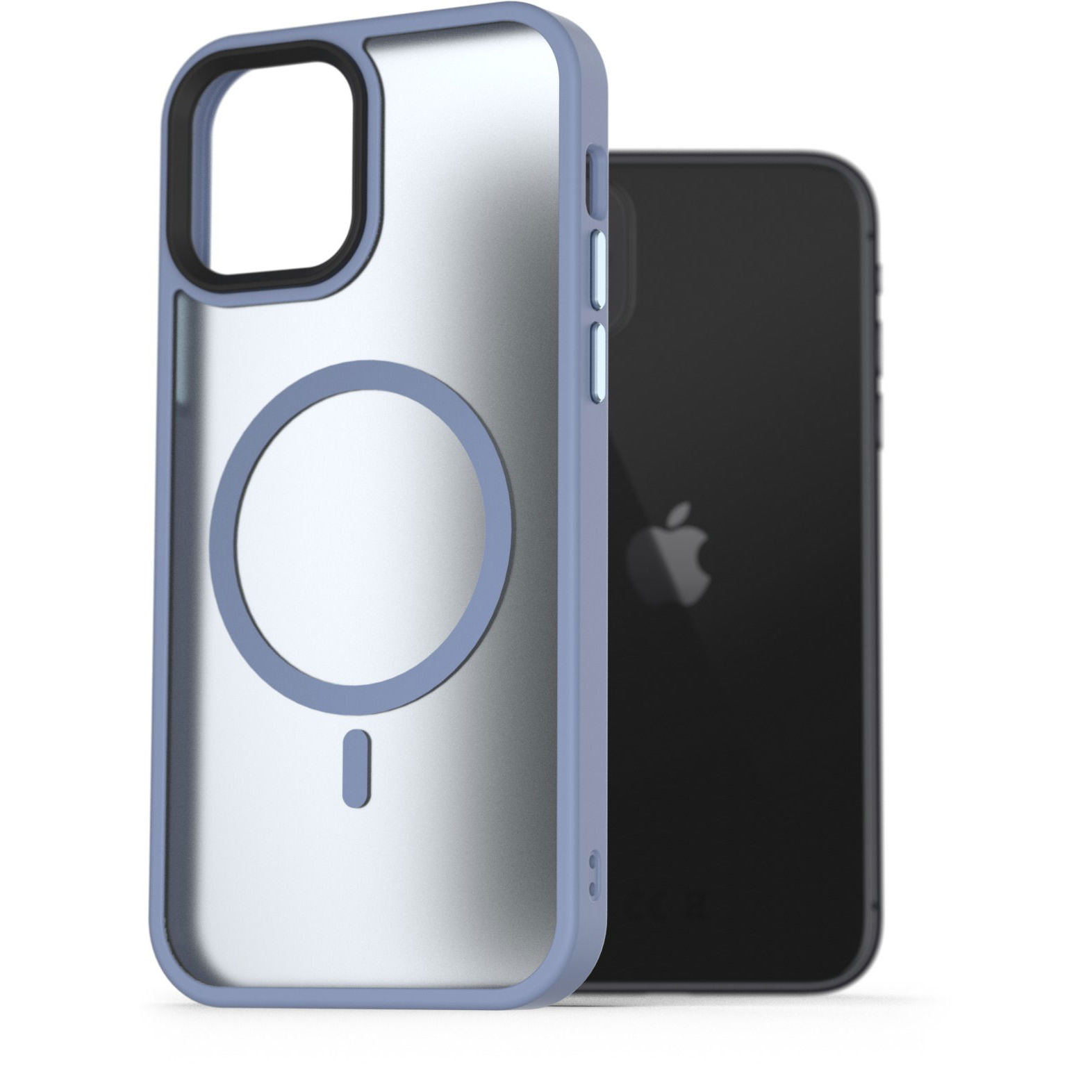 AlzaGuard Matte iPhone 11 Magsafe világoskék tok (AGD-PCMM55SL)