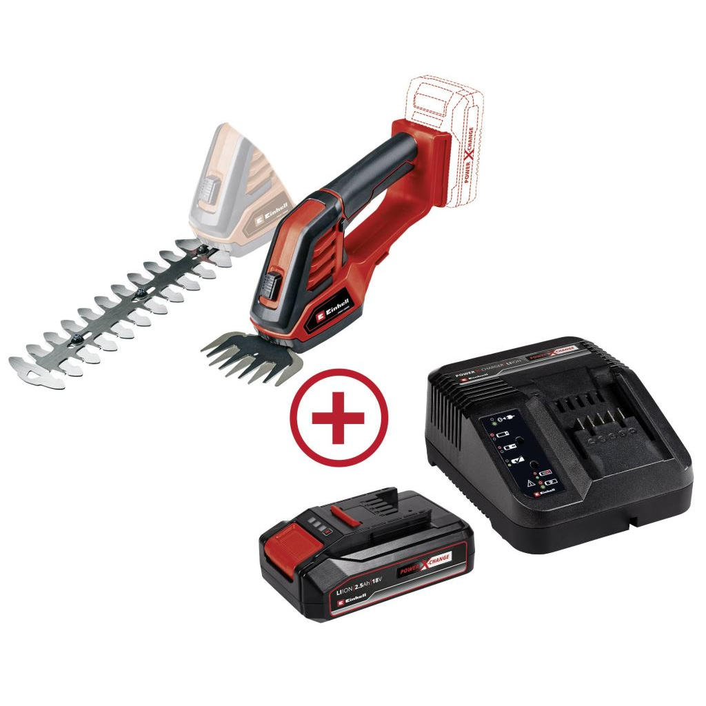Einhell GE-CG 18/100 Li + 2,5Ah Starter-Kit fű- és sövénynyíró (4326397) (4326397)