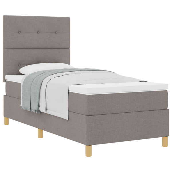 Box Spring Ágy Matrac Topp 80x200 cm Szövet