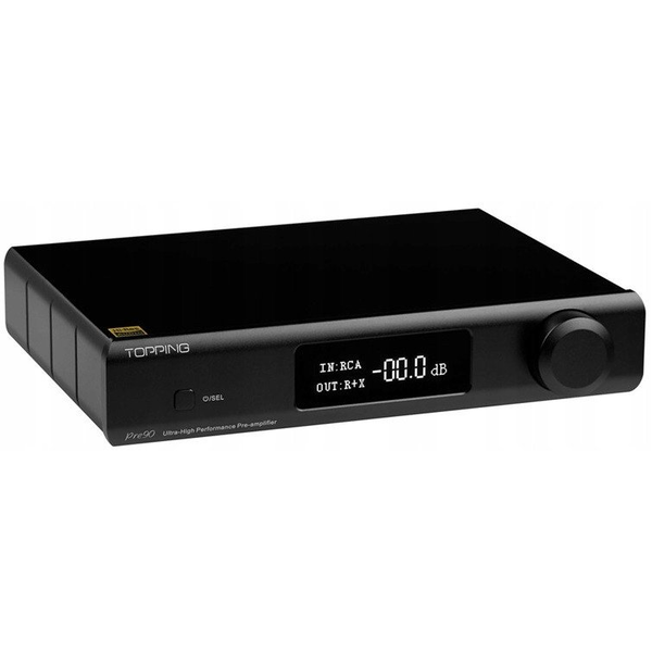 TOPPING PRE90 Prémium minőségű sztereó előerősítő XLR/RCA Fekete