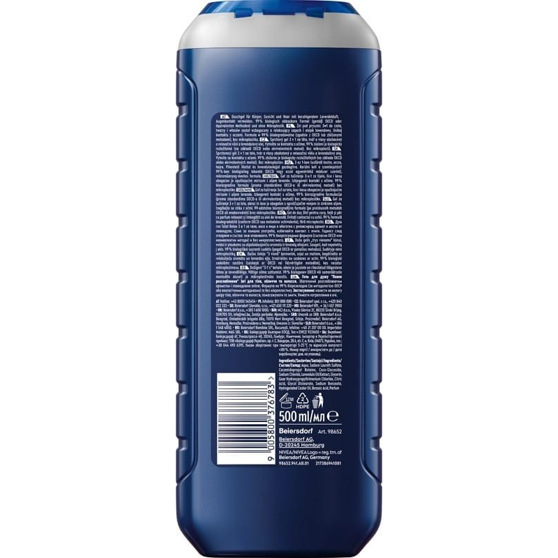 NIVEA Men Total Relax 500 ml (9005800376783)