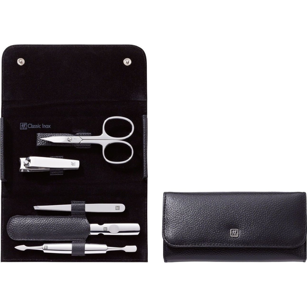 ZWILLING 97546-004-0 Manikűr/Pedikűr Eszköz Készlet Rozsdamentes Acél Fekete
