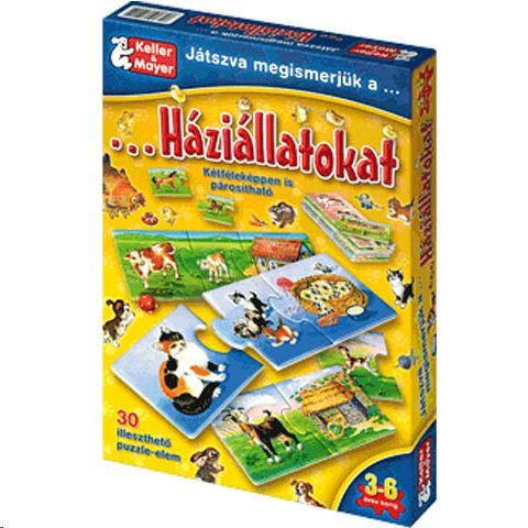 Keller & Mayer Játszva megismerjük a háziállatokat társasjáték (712154) (712154)