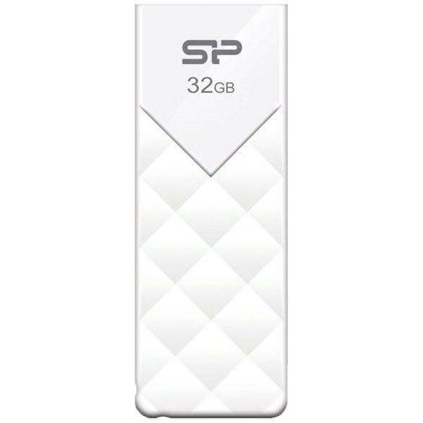 Silicon Power SP032GBUF2U03V1W Ultima U03, 32 GB, USB Type-A, 2.0, Slide, 13 g, White